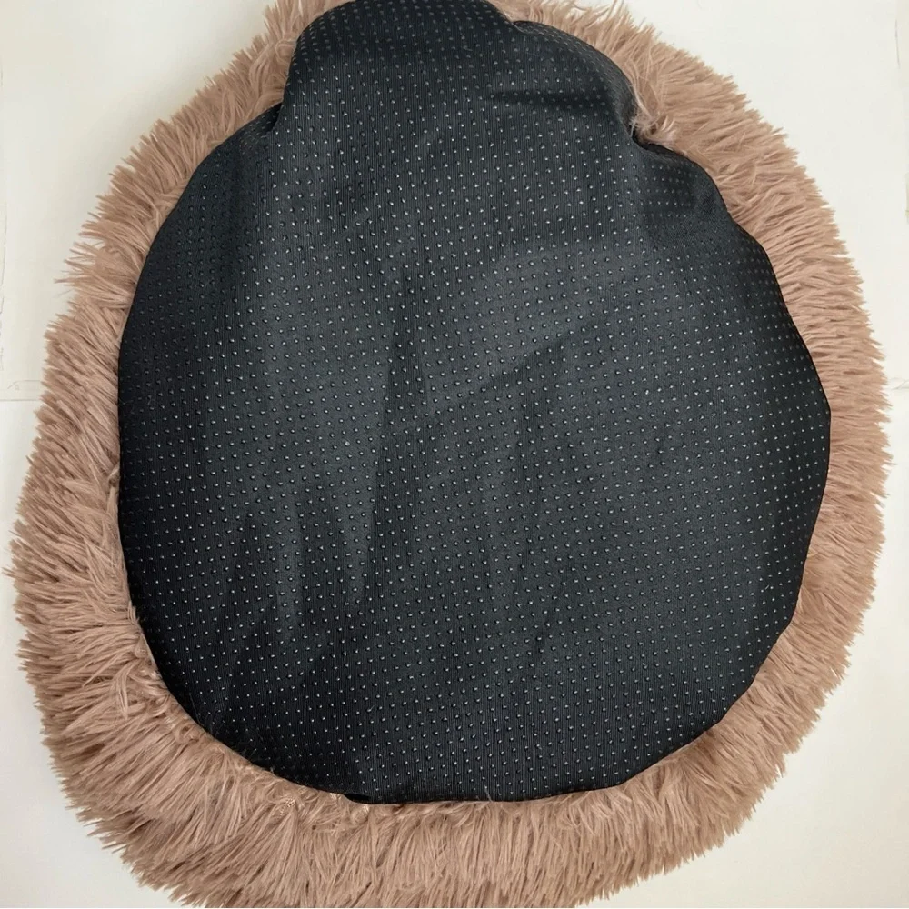 Cozy Brown and Cream Pet Bed